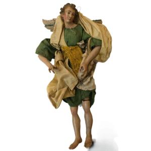 Ange en bois du XVIIIe siècle Naples 