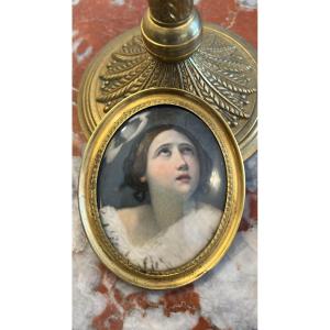 Miniature du XIXe siècle représentant Sainte Thérèse