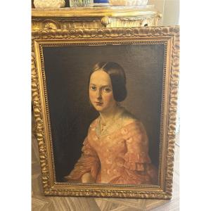 Huile sur toile, époque Empire. 