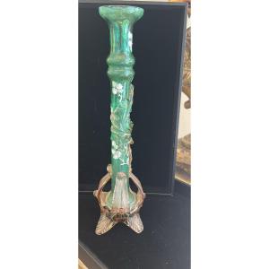 Vase en verre d'art d'époque Art déco.