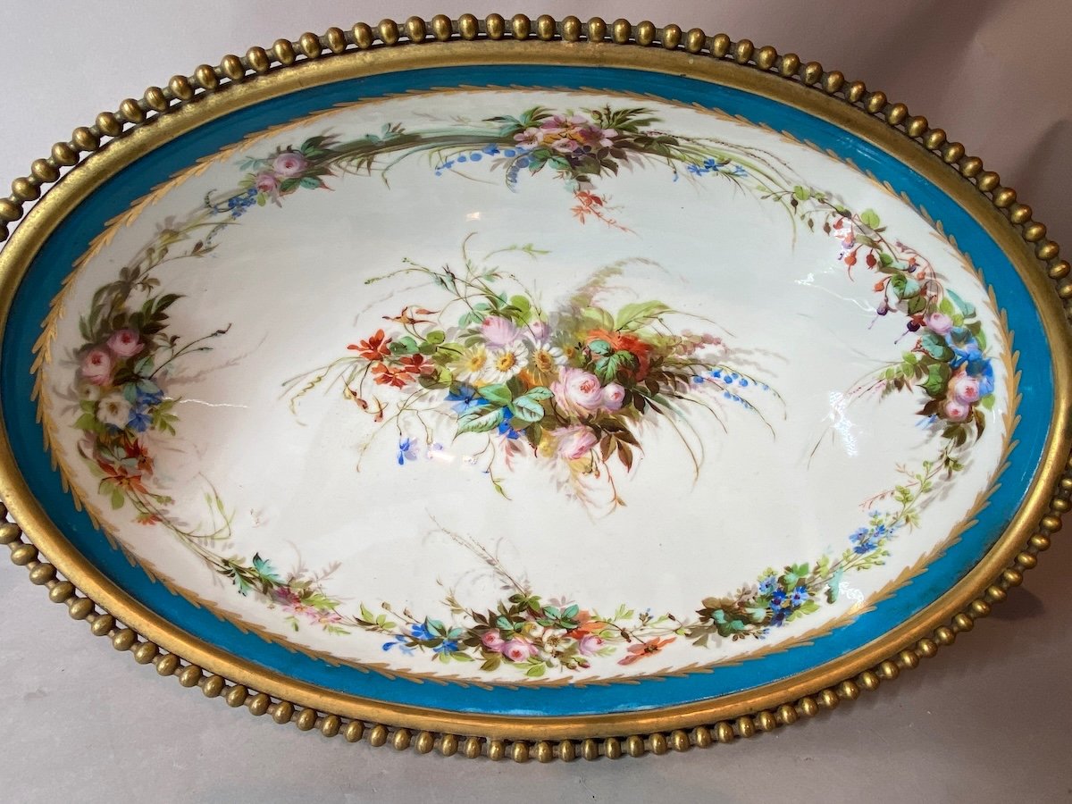 19th Century French Louis XVI Sevres Porcelain Jardiniere-photo-4