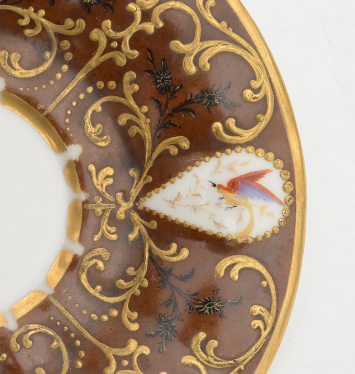 Tasse Louis Philippe En Porcelaine &agrave; D&eacute;cor Sc&egrave;ne De Chasse XIX&egrave;me-photo-5