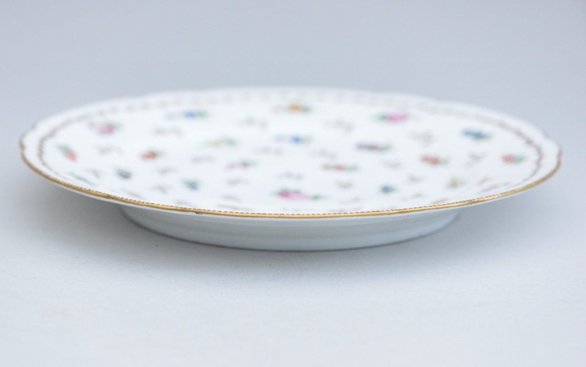 Assiette En Porcelaine &agrave; D&eacute;cor Floral Polychrome Manufacture Dite De Monsieur De Clignancourt-photo-5