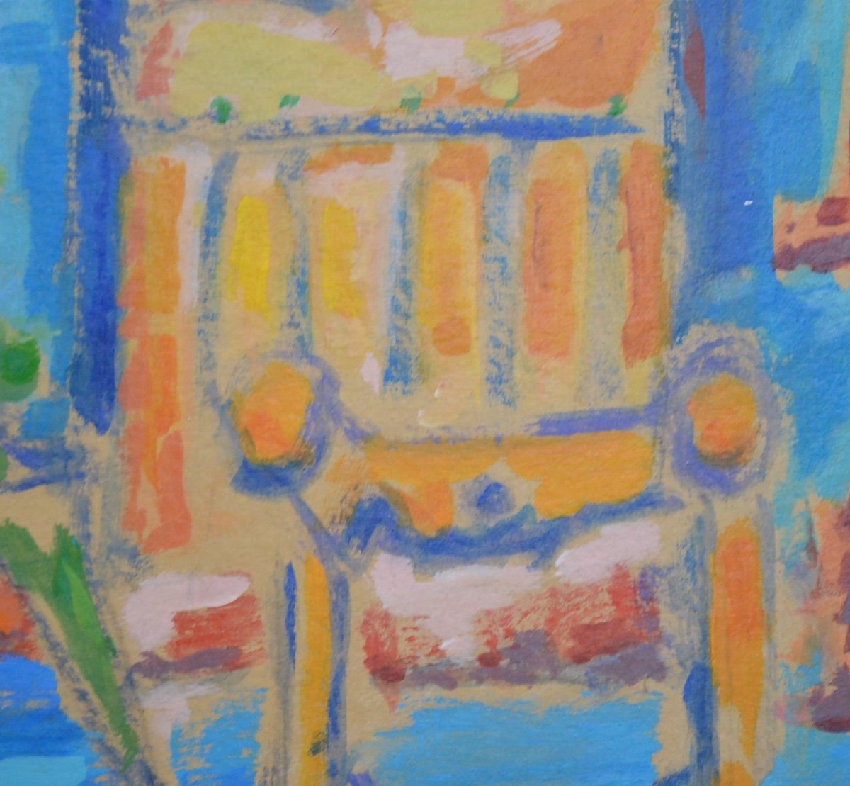 Antoine Giroux (1955) Painting - Interior Oil On Panel - 50x60 Cm-photo-4