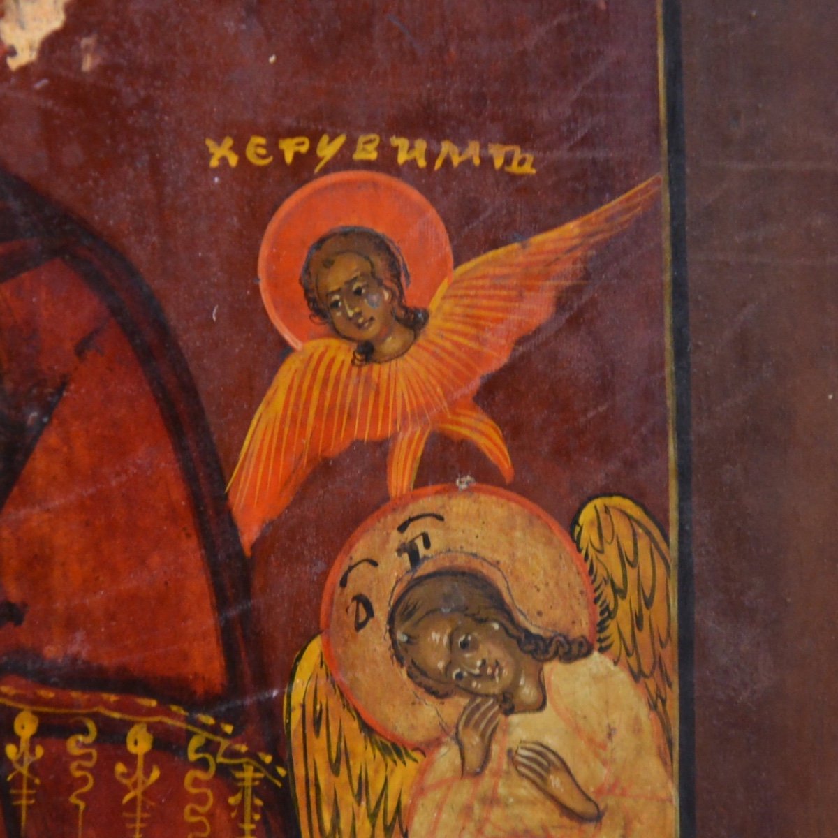 Russian Icon Entombment Pietà 19th Century-photo-4