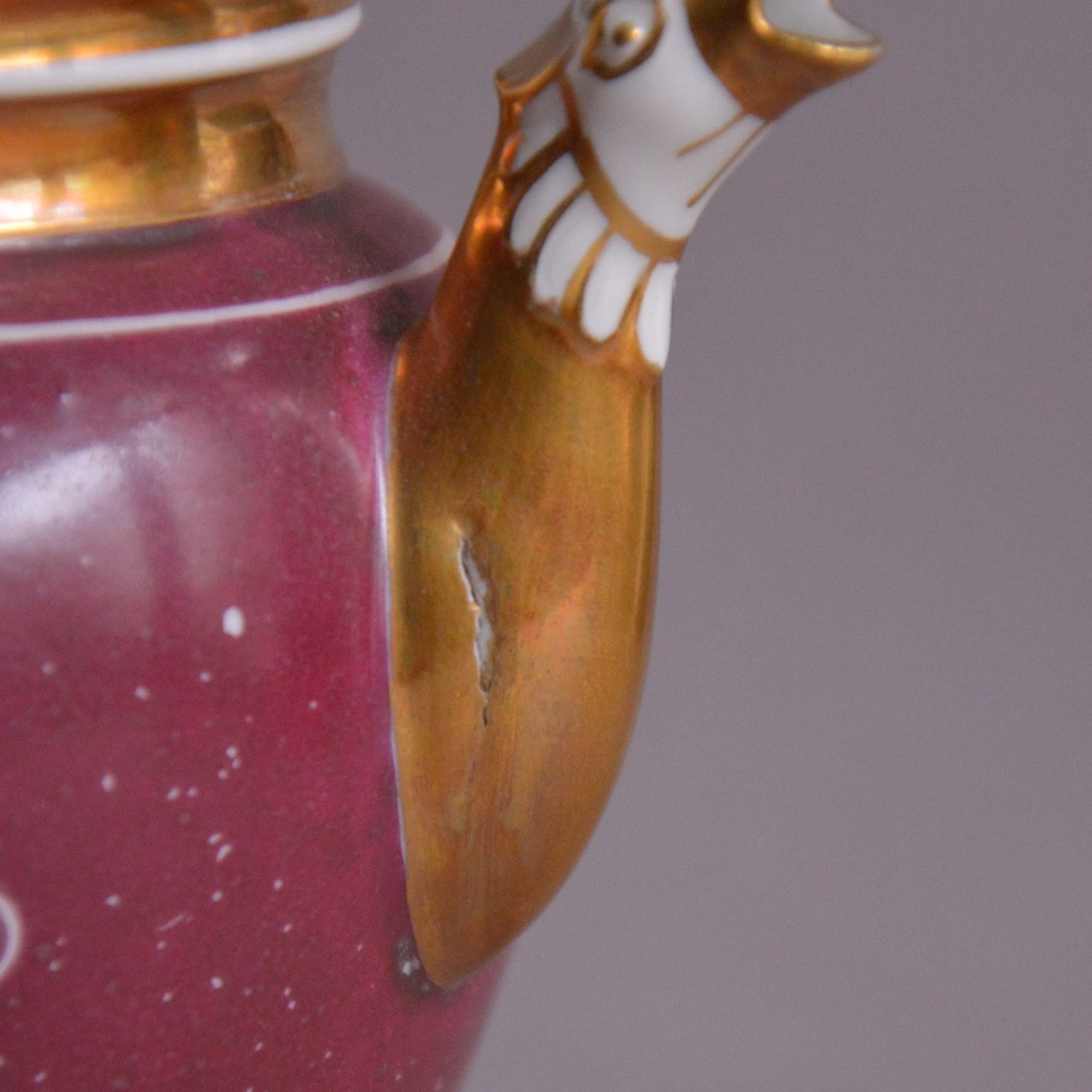 Miniature Paris Porcelain Coffee Pot Circa 1810–1820-photo-2