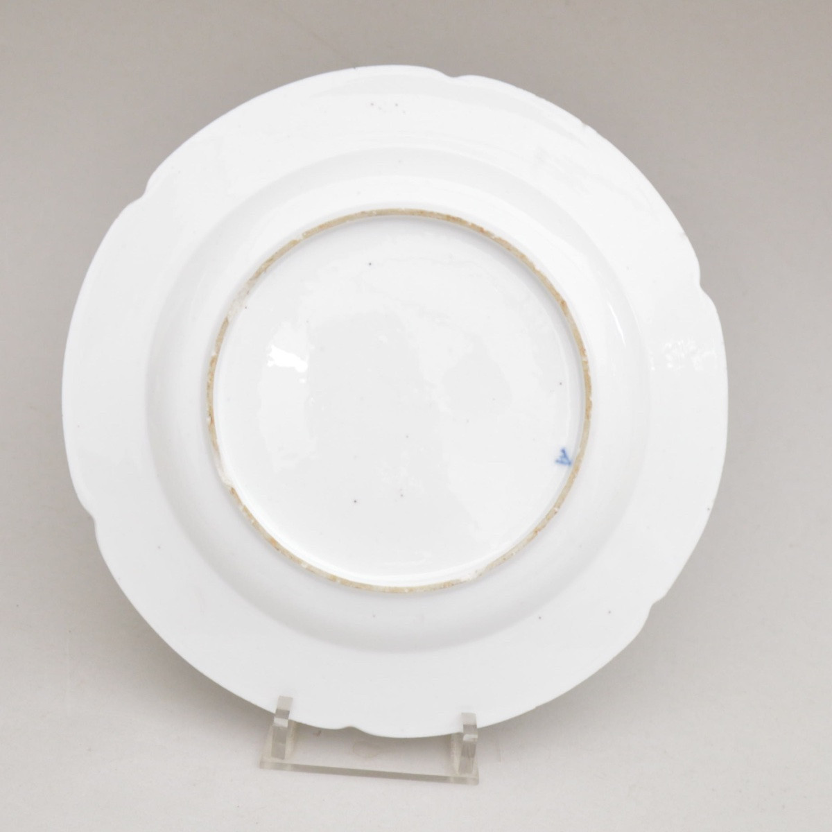 Assiette en porcelaine de Paris, Manufacture de la Reine, rue Thiroux, fin XVIIIe siècle-photo-4