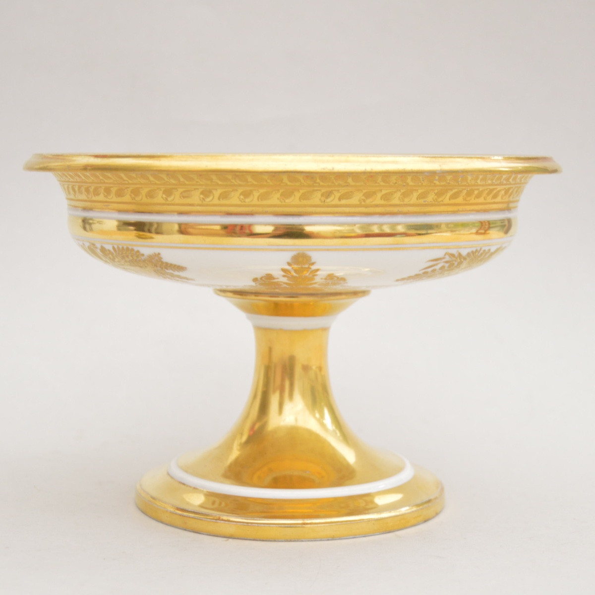 Old Paris Porcelain Footed Bowl, Schoelcher France, 1820s-photo-3
