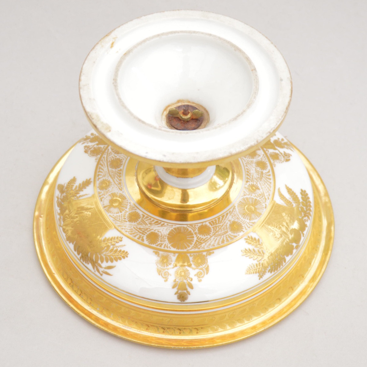 Old Paris Porcelain Footed Bowl, Schoelcher France, 1820s-photo-4