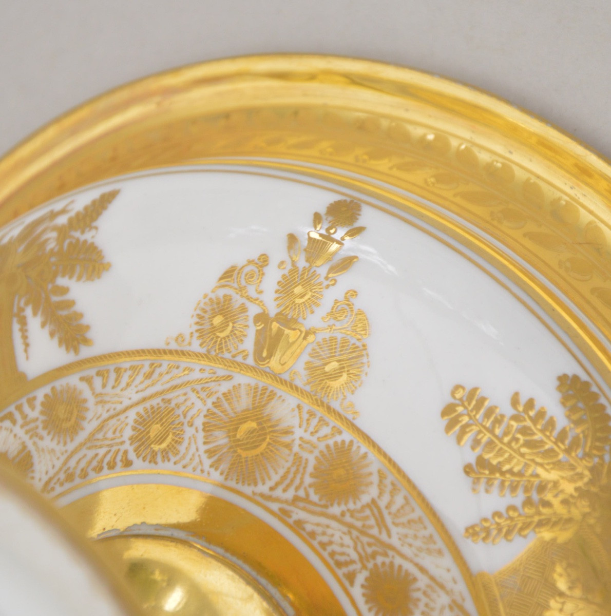Old Paris Porcelain Footed Bowl, Schoelcher France, 1820s-photo-7