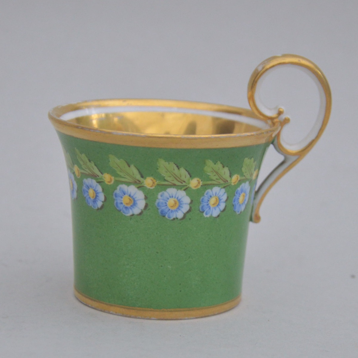 Tasse et soucoupe en porcelaine de Vieux Paris, Dagoty, d'époque Empire, vers 1820-photo-3