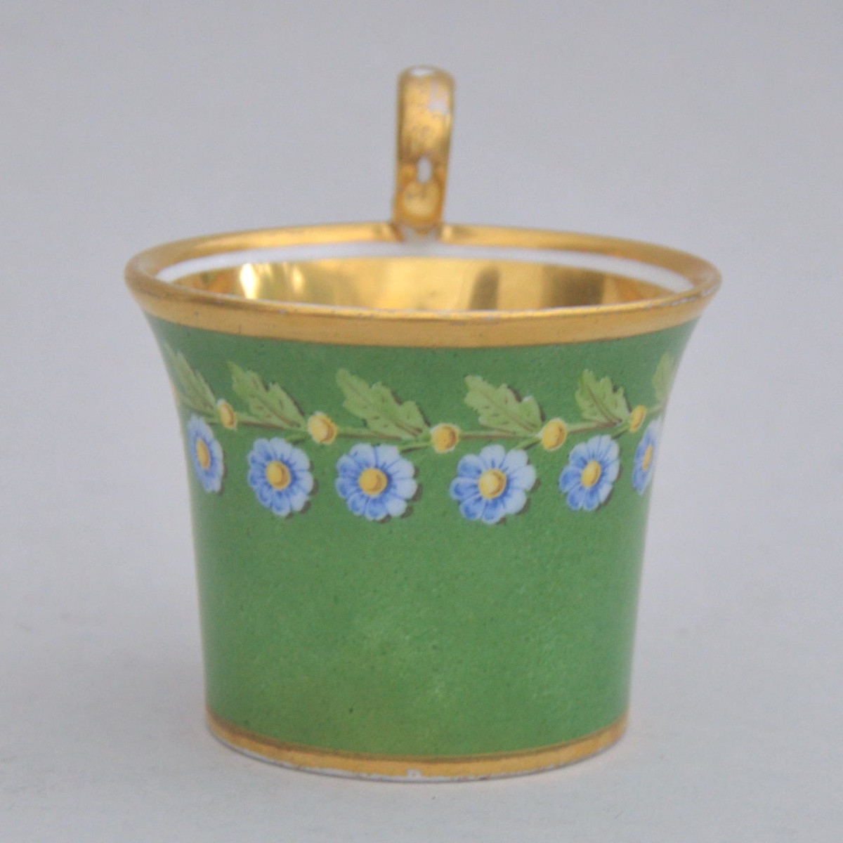 Tasse et soucoupe en porcelaine de Vieux Paris, Dagoty, d'époque Empire, vers 1820-photo-4