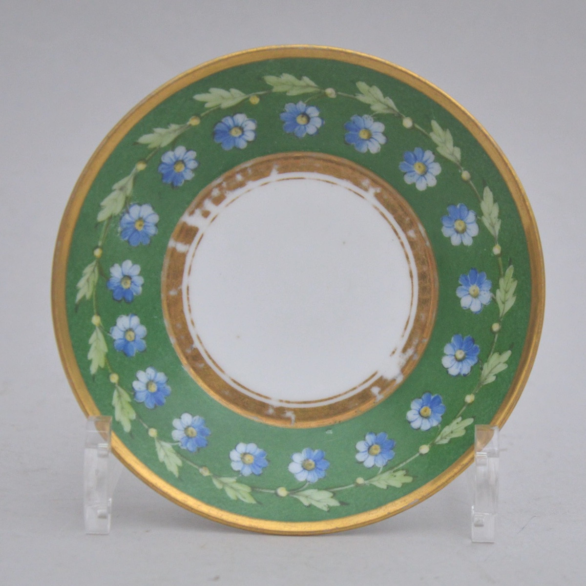 Tasse et soucoupe en porcelaine de Vieux Paris, Dagoty, d'époque Empire, vers 1820-photo-1