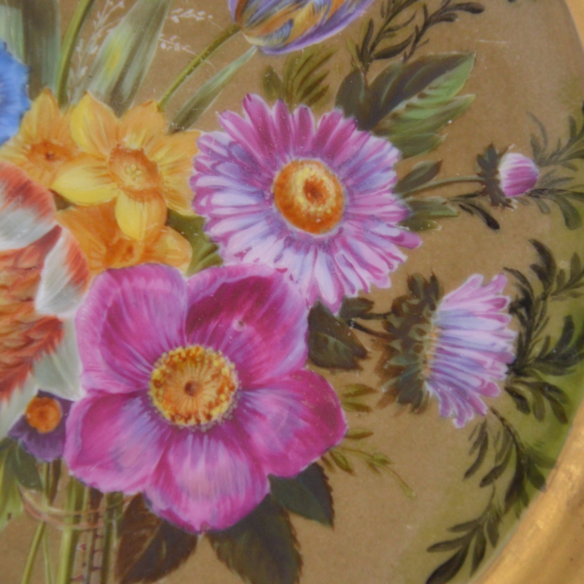 Porcelain Plate From Vieux Paris, Decorated By The Perche Workshop, Early 19th Century-photo-1