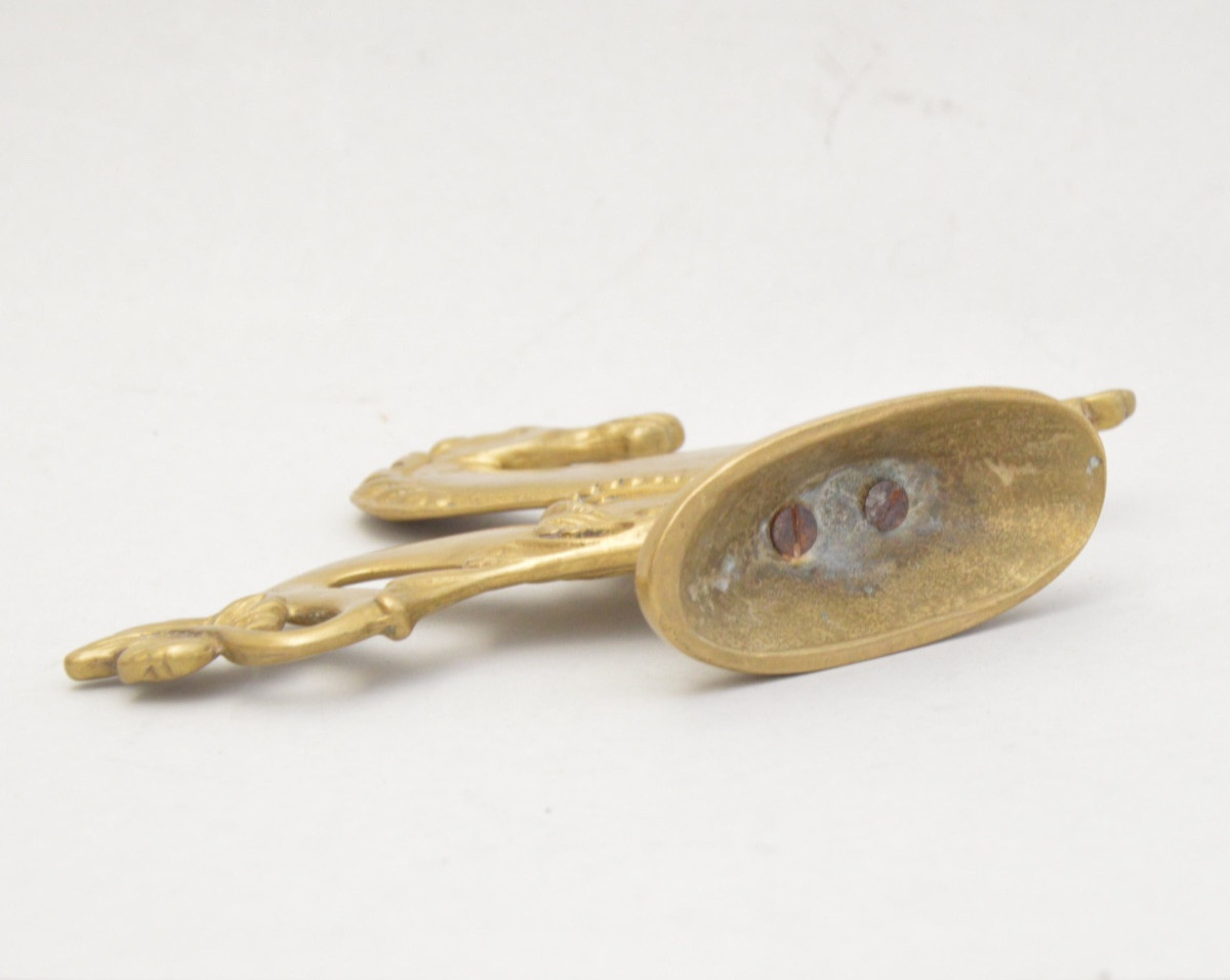 Decorative Element From A Venetian Gondola In Gilt Bronze, Horse’s Head, XXème-photo-2