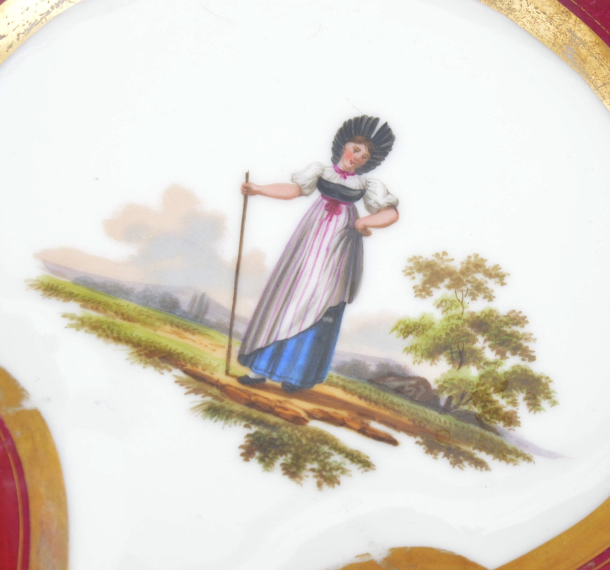 Paire de compotiers en porcelaine de Vieux Paris, vers 1820-1840-photo-3
