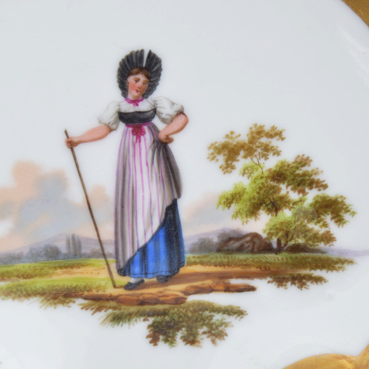 Paire de compotiers en porcelaine de Vieux Paris, vers 1820-1840-photo-8