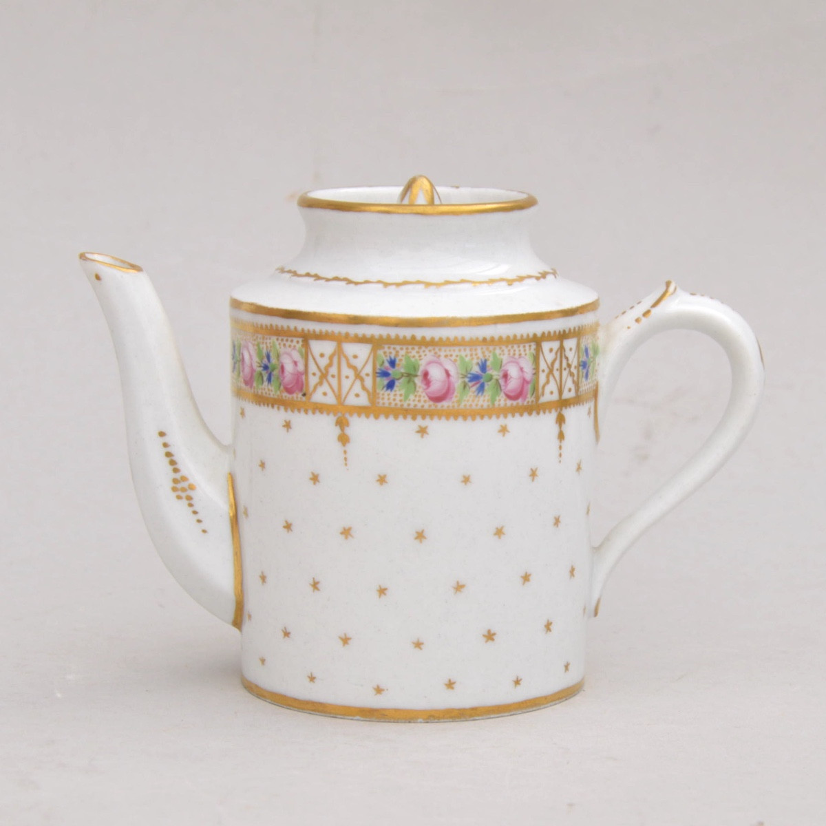 Small Miniature Paris Porcelain Teapot - Locré 18th Century