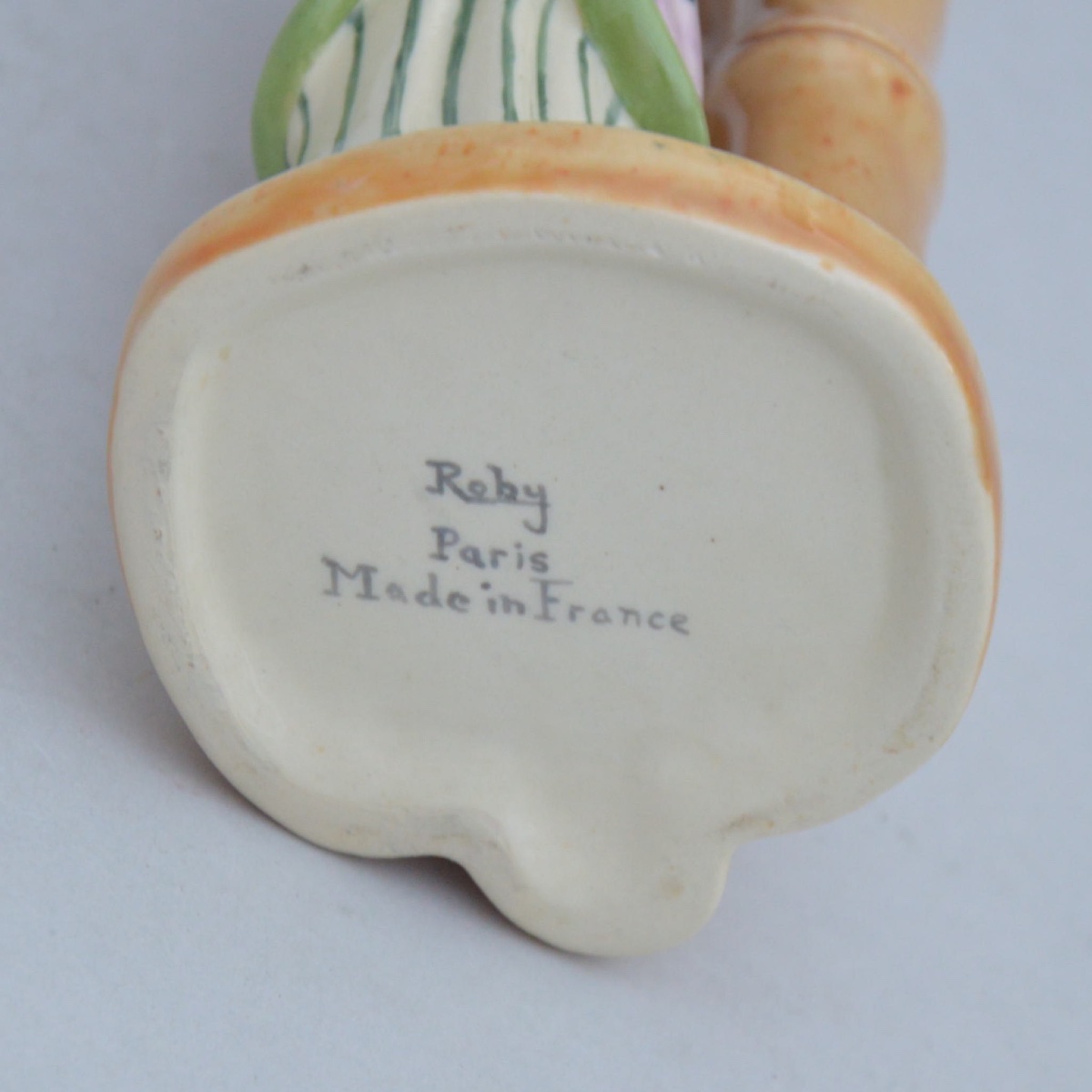 Vase porte-fleurs Art Déco ROBJ Paris La Japonaise en porcelaine émaillée - France vers 1930-photo-3