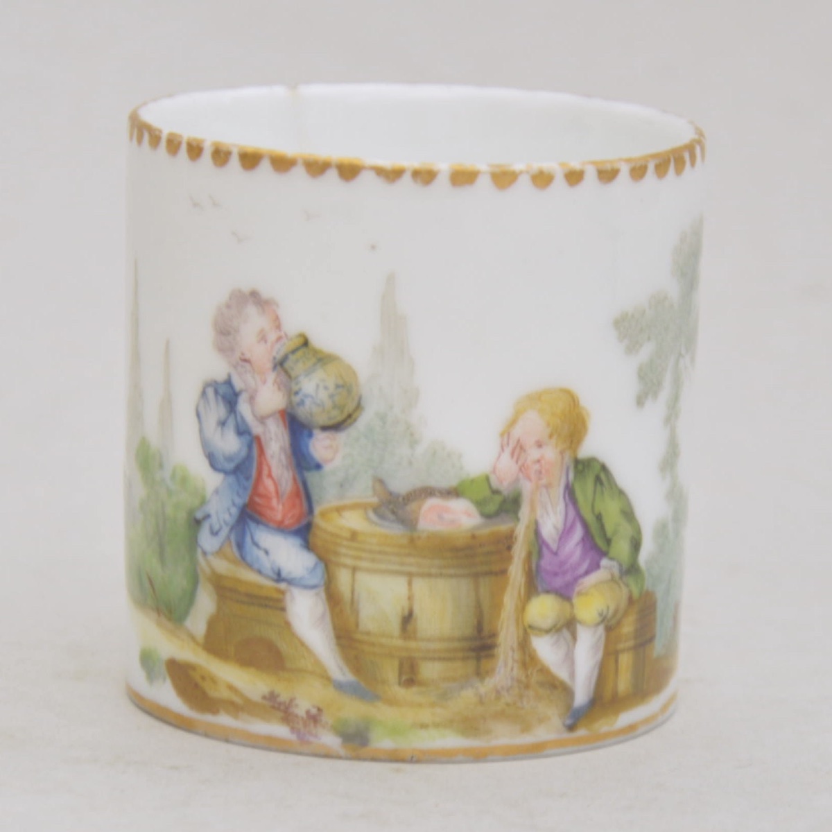 Soft-paste Porcelain Service Decorated With Scenes Of Children Reveling In Wine, Attributed To Vincennes, 18th Century-photo-4