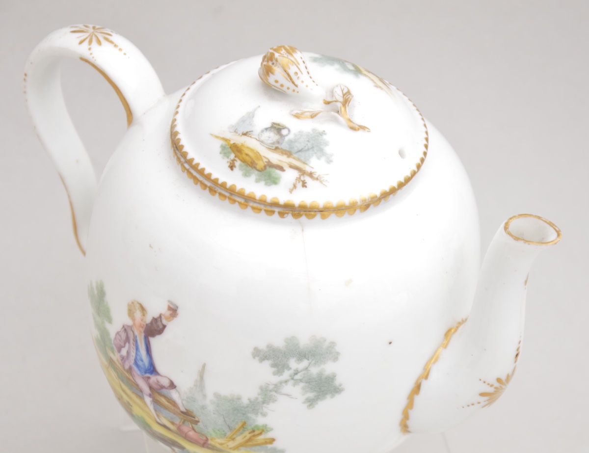Soft-paste Porcelain Service Decorated With Scenes Of Children Reveling In Wine, Attributed To Vincennes, 18th Century-photo-2