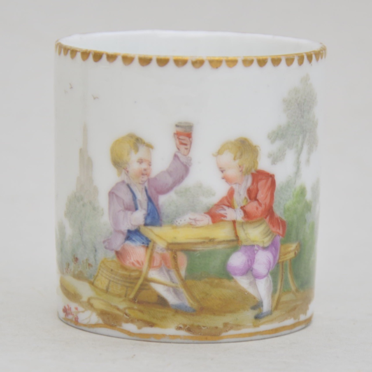 Soft-paste Porcelain Service Decorated With Scenes Of Children Reveling In Wine, Attributed To Vincennes, 18th Century-photo-4