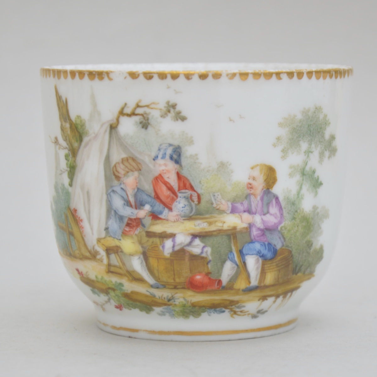 Soft-paste Porcelain Service Decorated With Scenes Of Children Reveling In Wine, Attributed To Vincennes, 18th Century-photo-6