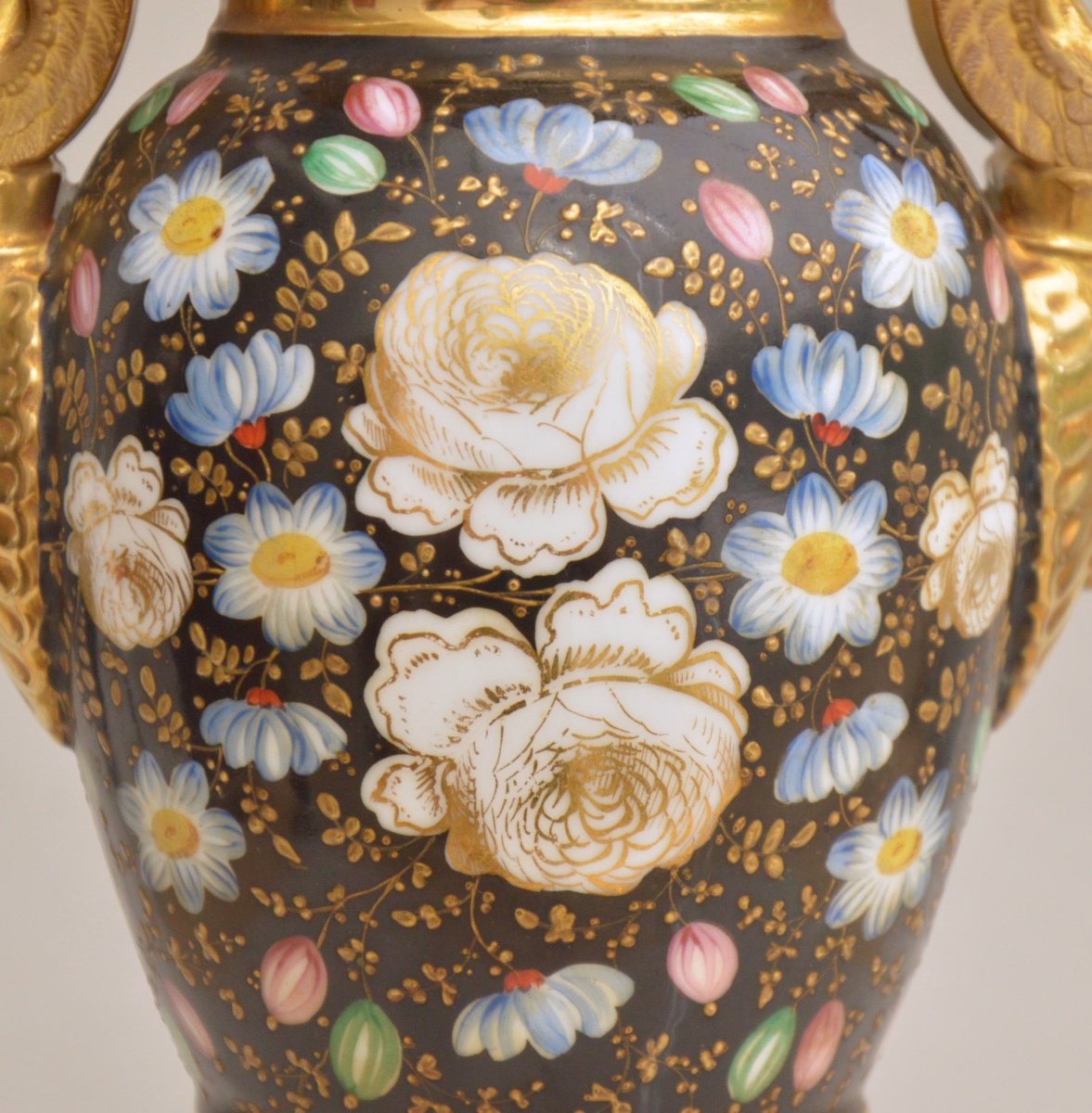 Paris Porcelain Vase, Restoration Period, Circa 1830-photo-4