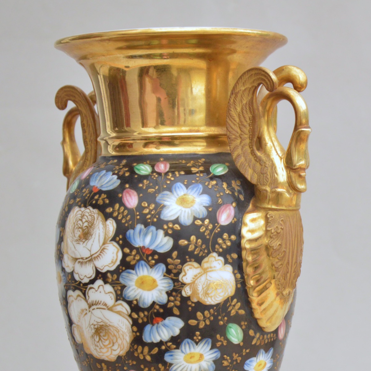 Paris Porcelain Vase, Restoration Period, Circa 1830-photo-2