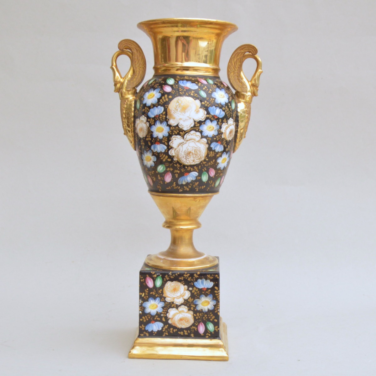 Paris Porcelain Vase, Restoration Period, Circa 1830-photo-4