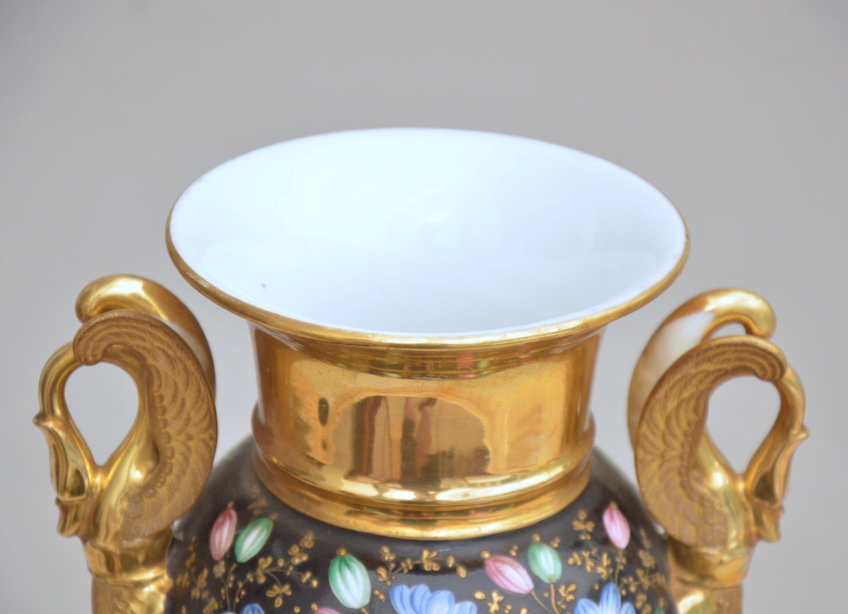 Paris Porcelain Vase, Restoration Period, Circa 1830-photo-7