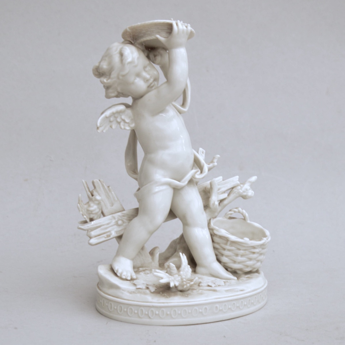 Pair Of Porcelain Figures From Volkstedt—putti Harvesting Grapes, Circa 1900–1930-photo-3