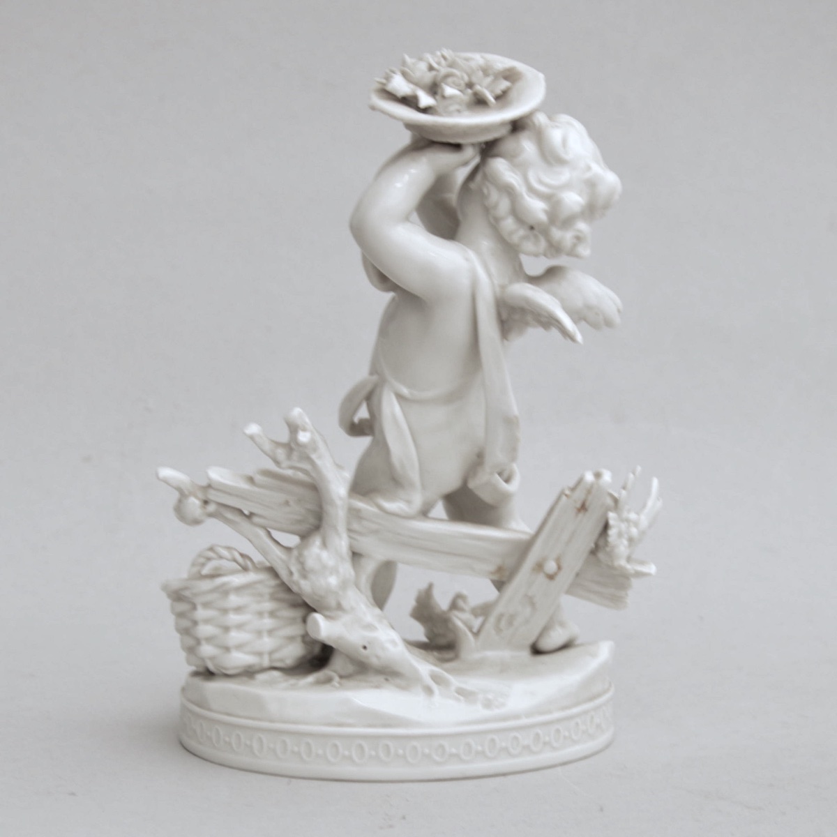 Pair Of Porcelain Figures From Volkstedt—putti Harvesting Grapes, Circa 1900–1930-photo-4