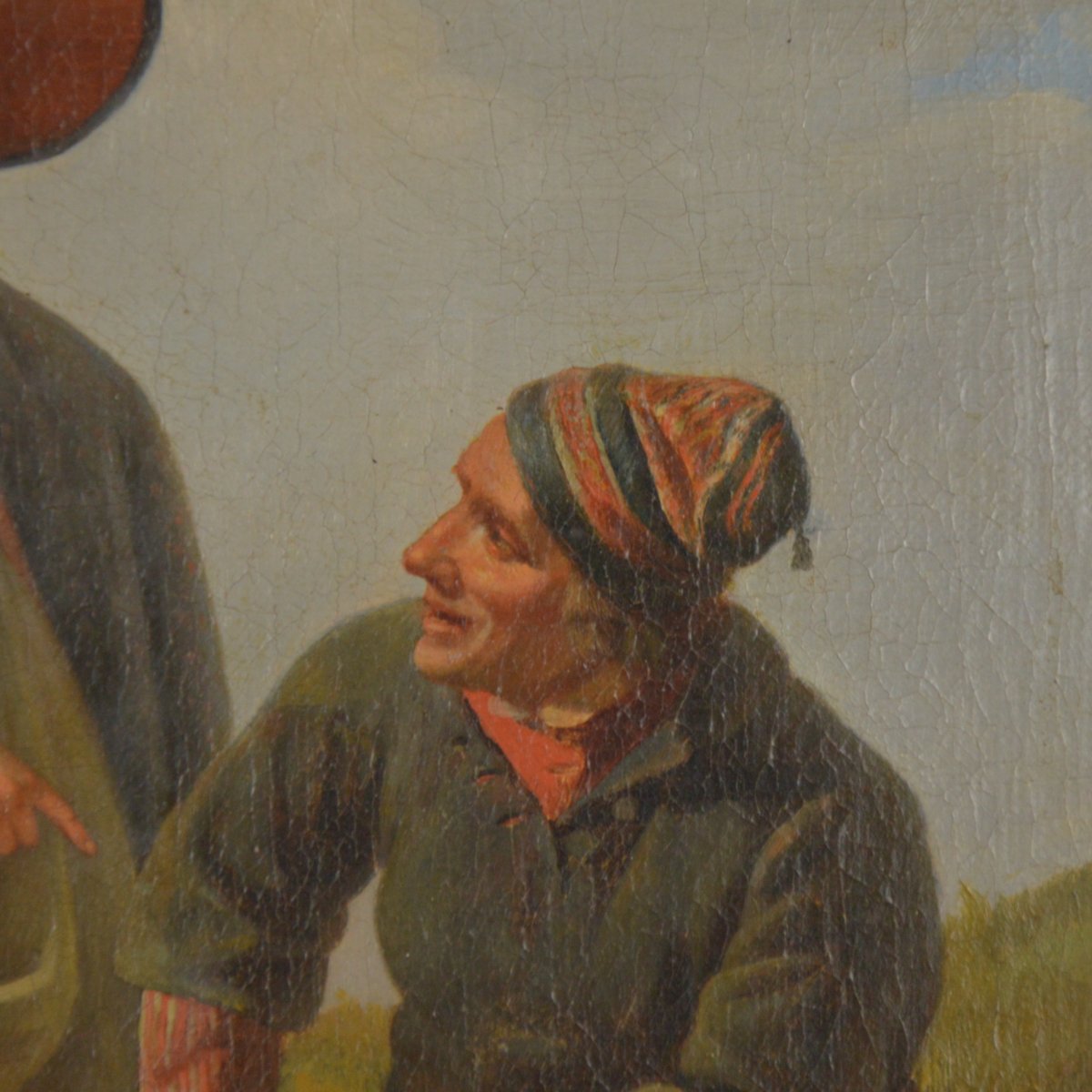Jozef Geirnaert (1791-1859) Vendeur De Poissons Huile Sur Toile-photo-3