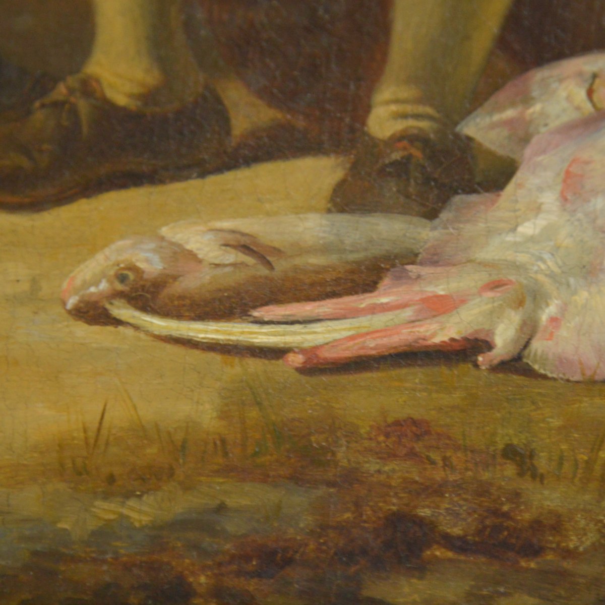 Jozef Geirnaert (1791-1859) Vendeur De Poissons Huile Sur Toile-photo-5