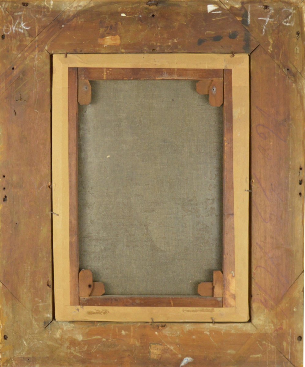 Jozef Geirnaert (1791-1859) Vendeur De Poissons Huile Sur Toile-photo-8