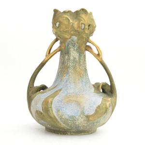 Vase Art Nouveau En Porcelaine Amphora Teplitz Vienna Austria Circa 1900 