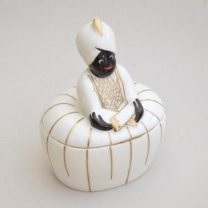 Robj Porcelain Box, Paris – Nubian Orientalist Subject, Art Deco, Circa 1930