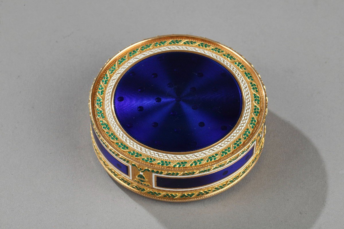 Bombonniere En Or Et Miniature de Jean Deranton, Maitre orfèvre Frères Souchay XIVIIIs.-photo-5