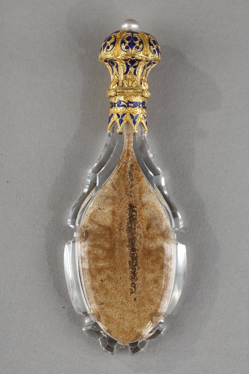 Scent Bottle In Gold Crystal, Froment Meurice,-photo-2
