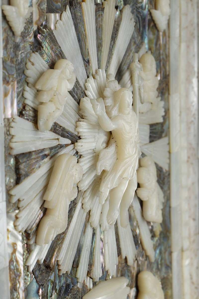 Tableau En Nacre Resurrection Du Christ-photo-6