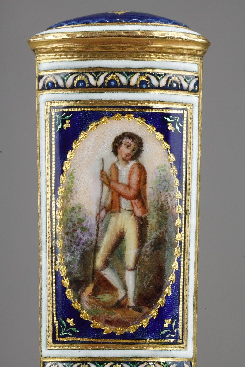 Swiss Case In Gold And Enamel, Late Eighteenth Century-photo-4