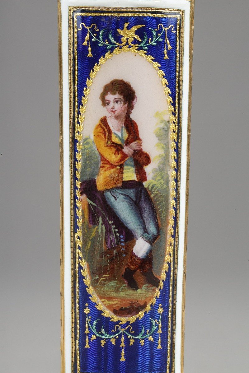 Swiss Case In Gold And Enamel, Late Eighteenth Century-photo-1