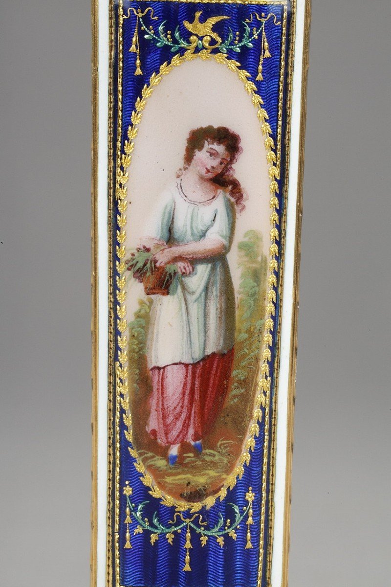 Swiss Case In Gold And Enamel, Late Eighteenth Century-photo-2