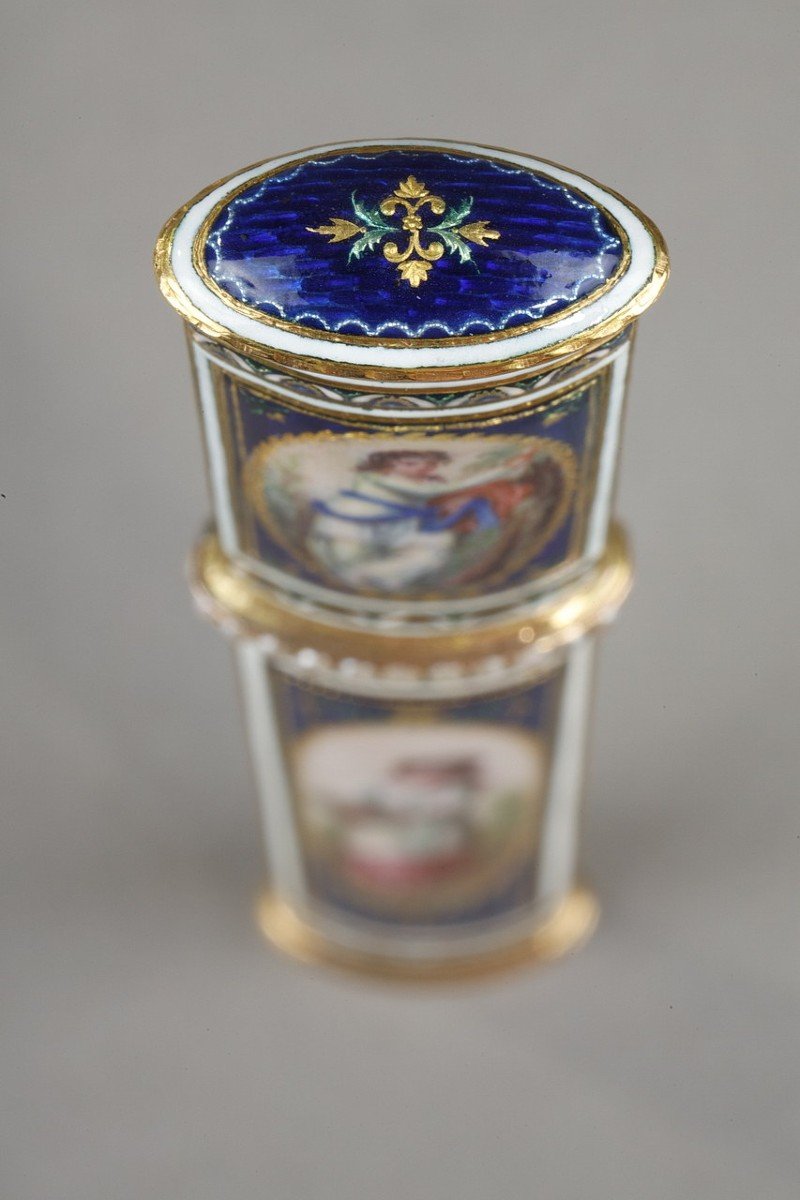 Swiss Case In Gold And Enamel, Late Eighteenth Century-photo-5