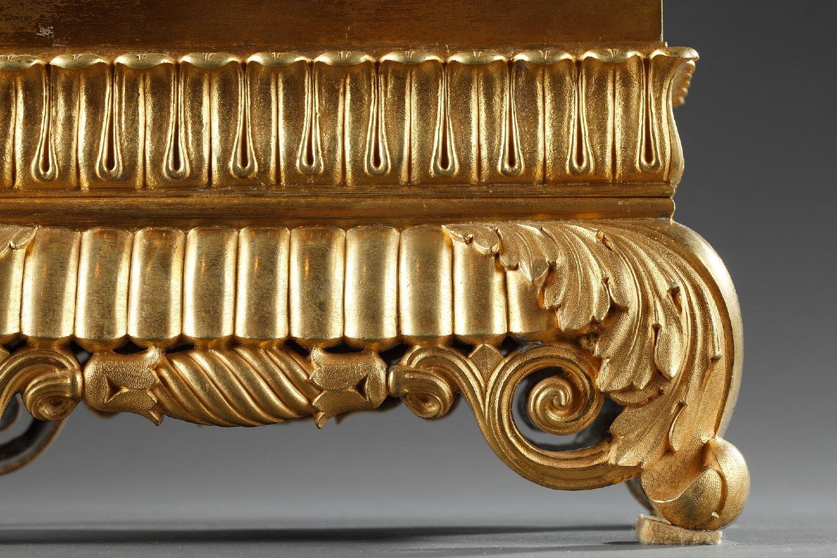 Pair Of Dolphin Cups, Restoration Period.-photo-3