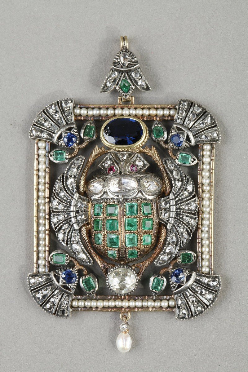 Art Deco Egyptomania Pendant
