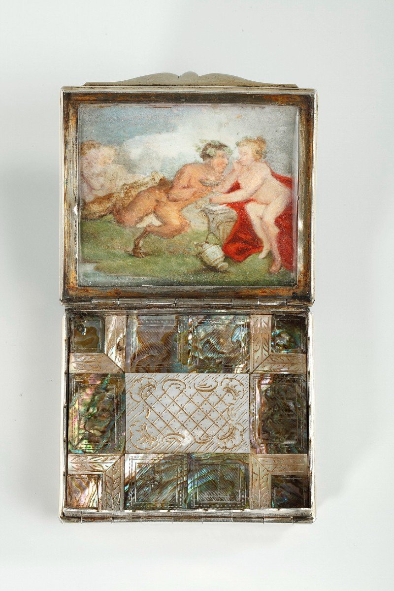 Tabatière à Secret, Deux Miniatures érotiques, XIX Siècle