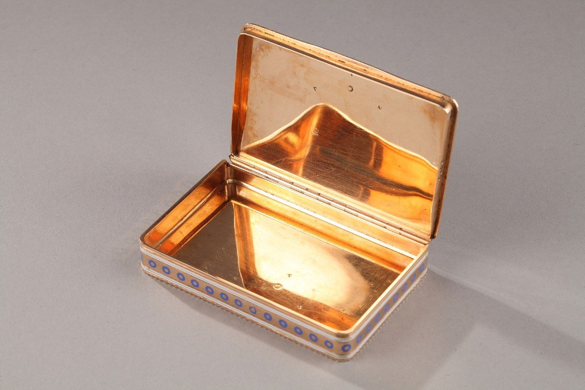Enameled Gold Box, End Of 18th Century -photo-1