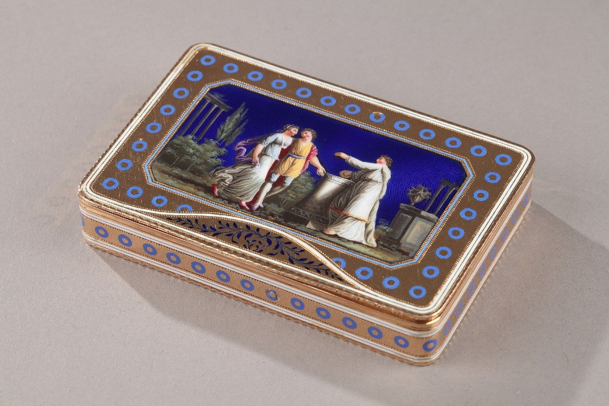 Enameled Gold Box, End Of 18th Century 